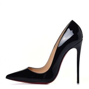 Christian Louboutin Black Patent Leather Stiletto Heels